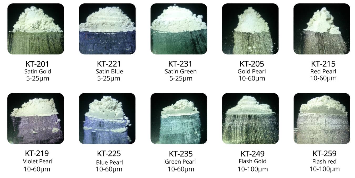 Iridescent Series Interference Pearl Pearlescent Pigments Alternatives to Merck Iriodin image